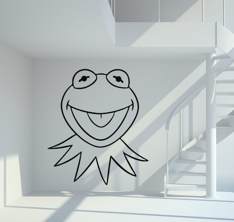 46175 Kermit der Frosch - Muppet Show Wandtattoo